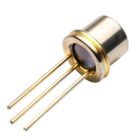 Precision photodiode with gold plated pins and metal casing for light detection in advanced optical applications png