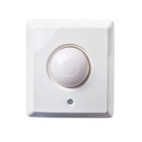 Minimalist motion sensor device for home and office automation, featuring clean design and advanced functionality png