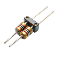Miniature electronic voltage divider with durable build, ideal for precise electrical current management png