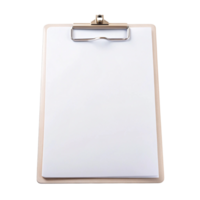Minimalist clipboard with blank paper on Transparent Background, perfect for mockups, office presentations, and creative projects png