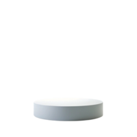 Minimalist white podium in a clean studio setting with soft lighting, ideal for product display or modern presentations png