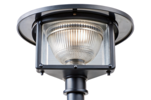 Illuminated road light with LED technology, showcasing powerful brightness and durable design on Transparent Background png
