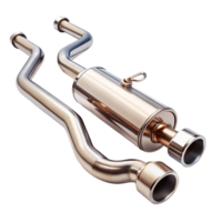 Durable dual exhaust system designed to enhance engine performance and reduce emissions png
