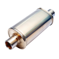 High quality muffler component isolated designed for efficient exhaust flow and vehicle sound control png