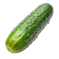 Crisp and healthy cucumber displayed on a Transparent Background, perfect for salads, juicing, or snacking png