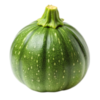Close up of whole green squash, displayed on a clean white surface, emphasizing natural texture and vibrant color png