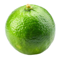 Freshly harvested whole lime isolated on white, ideal for drinks, garnishes, and culinary uses png