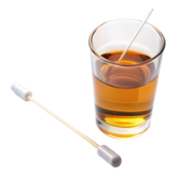 Antiseptic alcohol swab and solution displayed on Transparent Background, ideal for sterilization and hygiene use png