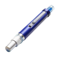 Sleek and compact insulin pen, designed for easy injection and accurate dosing, isolated on a clean white surface png