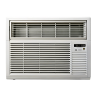 Compact air conditioner unit with advanced cooling features, ideal for home or office use, isolated on Transparent Background png