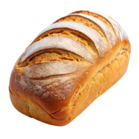 Artisan bread loaf with perfect crust and flour dusting isolated on a Transparent Background for culinary design png