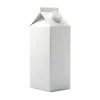 Plain milk carton packaging, isolated and ready for custom branding or label design. png