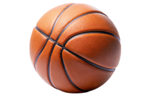 Classic Basketball with Detailed Texture on Dark Background png