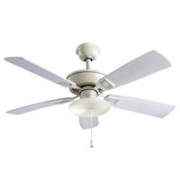 Energy efficient ceiling fan with four blades and light fixture suitable for home and office use in modern settings png