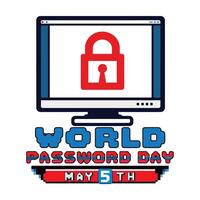 World Password Day Strengthen Your Digital Security with Smart Practices vector