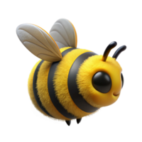 gorgeous vintage Bumblebee, fuzzy body, yellow anblack stripes, mid-flight, front view, soft lighting, minimalist, isolateon transparent background,high-resolution product photography premium png