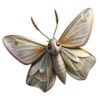 whimsical dramatic Moth, intricate wing patterns, feathery antennae, side view, dramatic lighting, minimalist, isolateon transparent background,high-resolution product photography gallery standard png