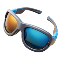 splendirare A pair of polarizesports sunglasses with interchangeable lenses, rubberizeframe, studio lighting, top-down view, isolateon transparent background,high-resolution product photography png