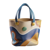 calm spectacular A canvas tote bag with printegraphic design, durable fabric, studio lighting, front view, isolateon transparent background,high-resolution product photography crisp png