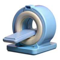 dreamy vibrant CT scanner, circular opening, complex mechanical details, render, soft lighting, isolateon transparent background,high-resolution product photography 8K png