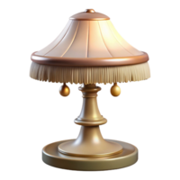 dramatic coastal Vintage glass lamp with a fringeshade, soft lighting, studio photography, isolateon transparent background,high-resolution product photography gallery standard png
