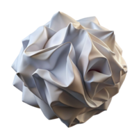 coveterustic Single sheet of crumplewhite paper, textured, showing creases anfolds, dramatic lighting, front view, isolateon transparent background,high-resolution product photography perfect clarity png