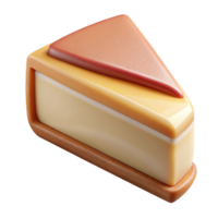 mesmerizing creative Cheesecake slice, graham cracker crust, soft lighting, side view, detaileillustration, isolateon transparent background,high-resolution product photography elite png