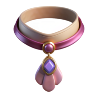 vibrant distinguisheChoker necklace with velvet ribbon ana pendant, delicate design, soft texture, soft lighting, front view, with transparent background,high-resolution product photography png
