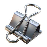 majestic peaceful bohemian A metallic silver binder clip with a strong spring, matte finish, dramatic lighting, isolateon transparent background,high-resolution product photography ultra HD png