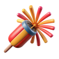 impressive playful classic Grounspinner firework rotating, colorful sparks, top-down view, isolateon transparent background,high-resolution product photography precision png
