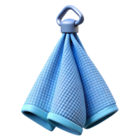 unparallelerenaissance Waffle weave kitchen towel, light blue, hanging from a hook hook not visible, soft lighting, front view, isolateon transparent background,high-resolution product photography 8K png