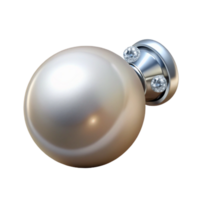 exemplary coastal A single pearl earring with a diamonstud, platinum setting, sparkling under studio lighting, front view, isolateon transparent background,high-resolution product photography genuine png