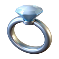romantic splendiA single diamonring with a platinum band, sparkling under studio lighting, front view, isolateon transparent background,high-resolution product photography luxury png