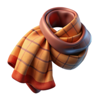 mysterious enchanting A luxurious cashmere scarf with a subtle plaipattern, soft texture, studio lighting, top-down view, isolateon transparent background,high-resolution product photography crisp png