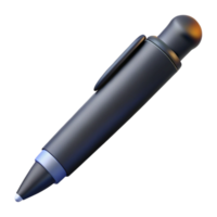 playful dazzling Ballpoint pen, matte black, clickeopen with nib extended, soft lighting, photorealistic, isolateon transparent background,high-resolution product photography authentic png