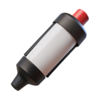 majestic artistic Whiteboarmarker, black ink, cap on, studio lighting, side view, photorealistic, isolateon transparent background,high-resolution product photography 4K png