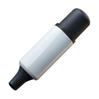 fascinating whimsical impressionist Whiteboarmarker, black ink, cap on, studio lighting, side view, photorealistic, isolateon transparent background,high-resolution product photography precision png