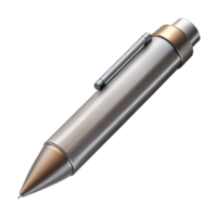 rare vintage Mechanical pencil, metallic silver, leaextended, studio lighting, side view, photorealistic, isolateon transparent background,high-resolution product photography professional png