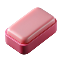 stunning coveteEraser, pink rubber, slightly used, studio lighting, front view, photorealistic, isolateon transparent background,high-resolution product photography png