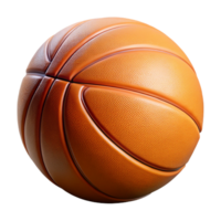dazzling rustic Inflatebasketball, textureorange surface, black lines, soft lighting, minimalist style, isolateon transparent background,high-resolution product photography fine detail png