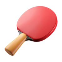 gorgeous unparalleleTable tennis paddle, rerubber surface, wooden handle, soft lighting, front view, minimalist style, with transparent background,high-resolution product photography png