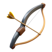 glorious exemplary Archery bow, recurve design, wooden limbs, string attached, dramatic lighting, side view, minimalist style, with transparent background,high-resolution product photography png