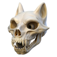 striking dramatic elegant Wolf skull, intricate details, bone texture, soft lighting, front view, photorealistic, isolateon transparent background,high-resolution product photography flawless png