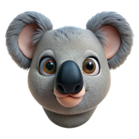 unparalleleartistic Koala face, close-up, detailenose aneyes, studio lighting, front view, photorealistic, isolateon transparent background,high-resolution product photography high resolution png