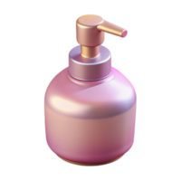 bolmagnificent A pump bottle of hanlotion with a pearlescent finish, pastel pink color, soft lighting, front view, isolateon transparent background,high-resolution product photography expertly shot png