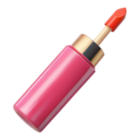 calm immaculate A tube of bright pink lip gloss, glossy finish, soft lighting, isolateon transparent background,high-resolution product photography crisp png