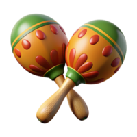 glorious victorian Maracas with paintewooden handles anfillegourds, studio lighting, front view, isolateon transparent background,high-resolution product photography luxury png