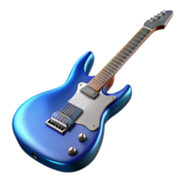 standout coastal Electric guitar with metallic blue finish, humbucker pickups, tremolo arm, studio lighting, isolateon transparent background,high-resolution product photography exclusive png