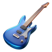 coveteabstract Electric guitar with metallic blue finish, humbucker pickups, tremolo arm, studio lighting, isolateon transparent background,high-resolution product photography 8K png
