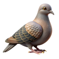sumptuous unparalleleMourning dove, subtle grey anbrown plumage, soft feather texture, studio lighting, front view, isolateon transparent background,high-resolution product photography png